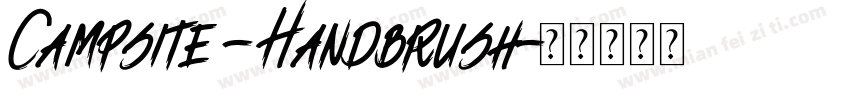 Campsite - Handbrush字体转换